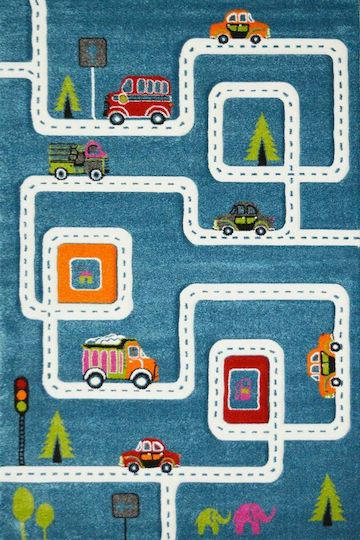 Tzikas Carpets Aktivitätsmatte 11556-030 Straße Blau 200x290cm