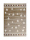 Tzikas Carpets 31768-071 Παιδικό Χαλί Αστέρια Καφέ 133x190cm Πάχους 11mm