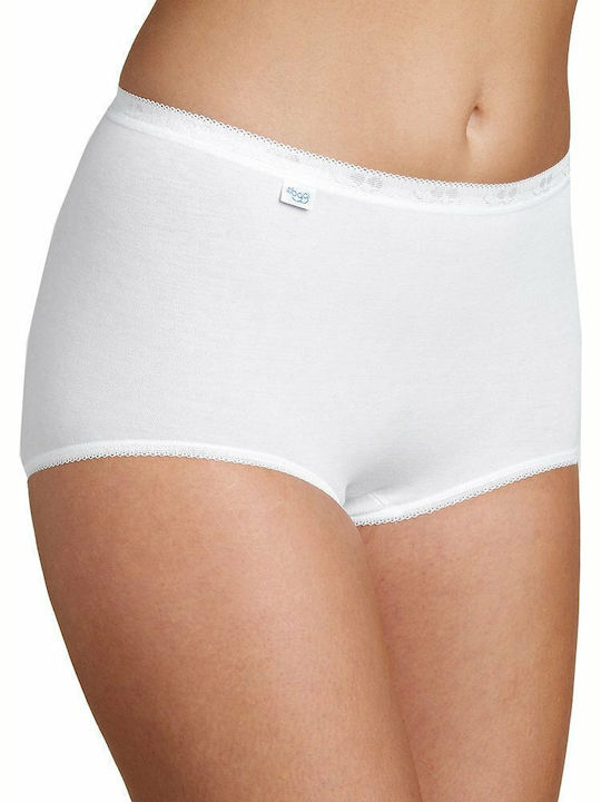 Sloggi Basic Maxi Ψηλόμεσο Boxer Λευκό