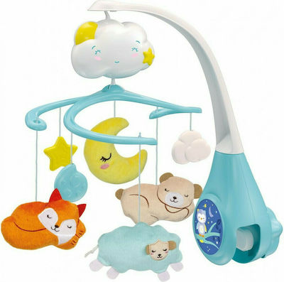 Baby Clementoni Mobil Spielzeug für Kinderbett mit Musik / Rotierend / mit Projektor Sweet Cloud Für 0++ Monate