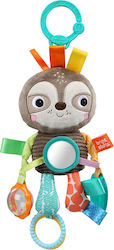 Bright Starts Pendant Toy for Car with Teether and Mirror Playful Pals Sloth 12274