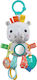 Bright Starts Pendant Toy for Car with Teether and Mirror Playful Pals Rhino 12275