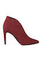 Wildleder Stiefeletten Damen Rot