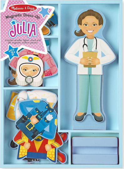 Melissa & Doug Μαγνητικό Παιχνίδι Κατασκευών Ντύνω την Τζούλια για Παιδιά 3+ Ετών 15164