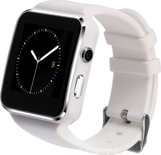 X6 45mm Smartwatch with SIM (White)