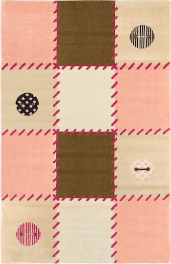 Saint Clair Patchwork Παιδικό Χαλί Ροζ 150x200cm