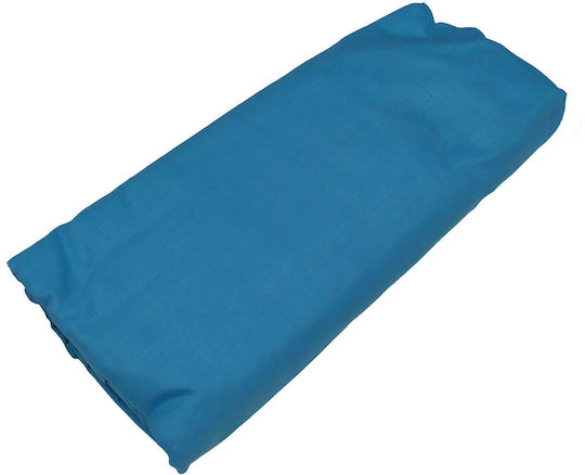 Le Blanc Cearșaf Super dublu 220x240cm. Cotton Line Turcoaz