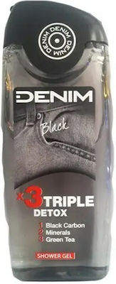 Denim Black Triple Detox Αφρόλουτρο σε Gel για Άνδρες 250ml