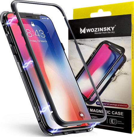 Wozinsky Magnetic Case С пълно покритие (360°) Пластмаса Магнитен Черен (Galaxy S10e)