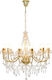 vidaXL Chandelier Candlestick Gold 281611