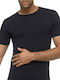 Helios Men's Undershirt Short-sleeved in Black Color