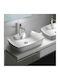 Serel 1634W Countertop Sink Porcelain 60x44x12cm White