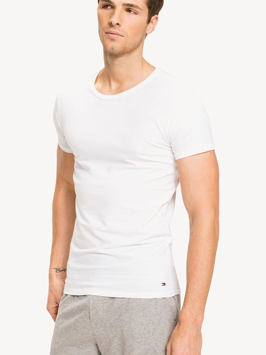 Men's Undershirts Short-sleeved in White Color 3Pack