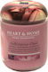 Heart & Home Scented Soy Candle Jar with Scent Flowered Oud Pink 340gr 1pcs