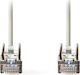 Nedis SF/UTP Cat.5e (Gigabit) Καλώδιο Δικτύου Ethernet 0.15m Λευκό