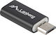Lanberg Μετατροπέας USB-C female σε micro USB male 1τμχ AD-UC-UM-01