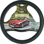 Auto Gs Car Steering Wheel Cover with Diameter 38cm Leatherette Black