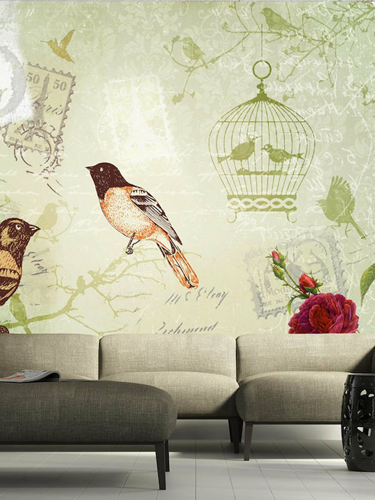 Fototapet de Perete Vintage Birds 200x140 Tesatura