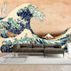 Fototapet de Perete Hokusai: Great Wave Off Kanagawa Reproduction 200x140 Tesatura