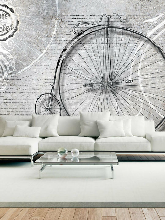 Fototapet de Perete Vintage Bicycles Black White 400x280 Tesatura L400xW280cm