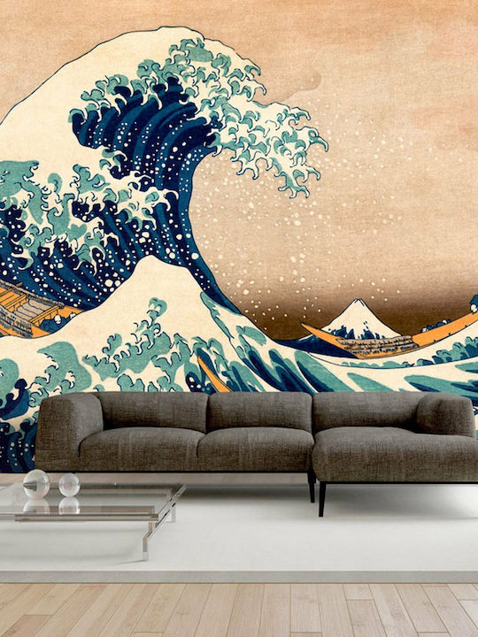 Fototapet de Perete Hokusai: Great Wave Off Kanagawa Reproduction 350x245 Tesatura L350xW245cm