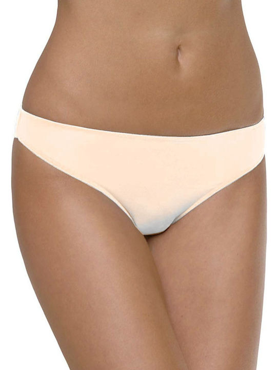 Helios Γυναικεία Slip 2Pack χωρίς Ραφές Μπεζ
