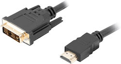 Lanberg Cable DVI-D male - HDMI male (HDDV10CC)