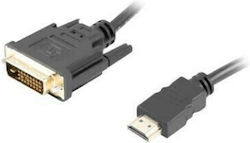 Lanberg Cable DVI-D male - HDMI male 1.8m (CA-HDDV-20CU-0018-BK)
