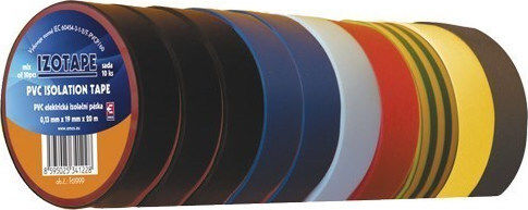 Insulation Tape 15mm x 10m 10 Pieces PVC Multicolour