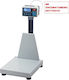 TEM TE4 Electronic Platform Scale with Column and Label Printing Capability with Weighing Capacity of 150kg and Division 50gr