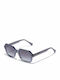 Hawkers Minimal Women's Sunglasses with Gray Plastic Frame and Gray Gradient Lens