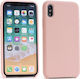 Hurtel Back Cover Σιλικόνης Ροζ (iPhone XS Max)