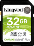 Kingston Canvas Select Plus SDHC 32GB Class 10 U1 V10 UHS-I