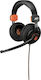 ADX Firestorm A01 On Ear Gaming Headset with Connection 3.5mm Orange