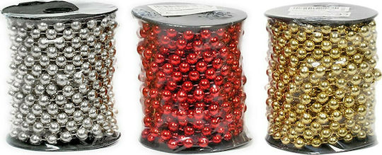 XMASfest Colored Pearl 7mmx5m Christmas Garland 500x1cm 1pc (Various Colors)