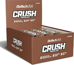 Biotech USA Crush Batoane cu 20gr Proteine și Aromă Brownie cu ciocolată 12x64gr