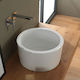 Scarabeo Bucket 42 Vessel Sink Porcelain 42x42x22cm White