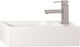 Huida Deco Countertop Sink Porcelain 49.5x25x13.5cm White