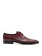 Perlamoda 914T Men's Leather Dress Shoes Burgundy