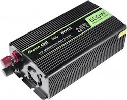 Green Cell Инвертор за кола Модифицирана синусоидална вълна 1000W за преобразуване на 24V DC в 230V AC