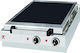 North North Electric Commercial Flat Top Griddle 49x50x21cm 5kW with Flat Cast Iron Grill Plate HS 1P