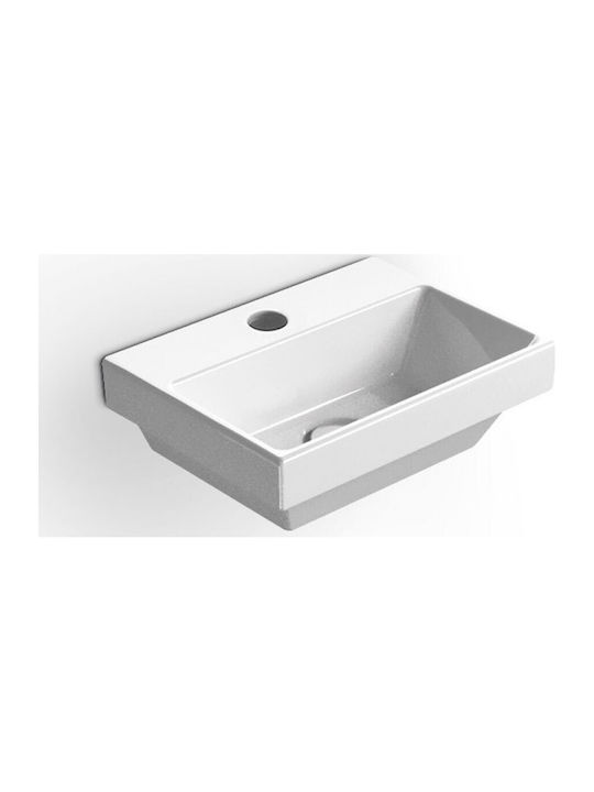 GSI Norm Wall Mounted Wall-mounted / Undermount Sink Porcelain 35x26x12cm White