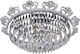 Violam Chandelier with Crystals 6xG9 Silver 44cm 9798/C/44