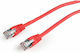 Cablexpert F/UTP Cat.6 (Gigabit) Καλώδιο Δικτύου Ethernet 0.5m Κόκκινο