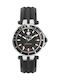 Versace Battery Watch with Rubber Strap Black