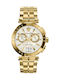 Versace Watch Chronograph with Gold Metal Bracelet VE1D00419