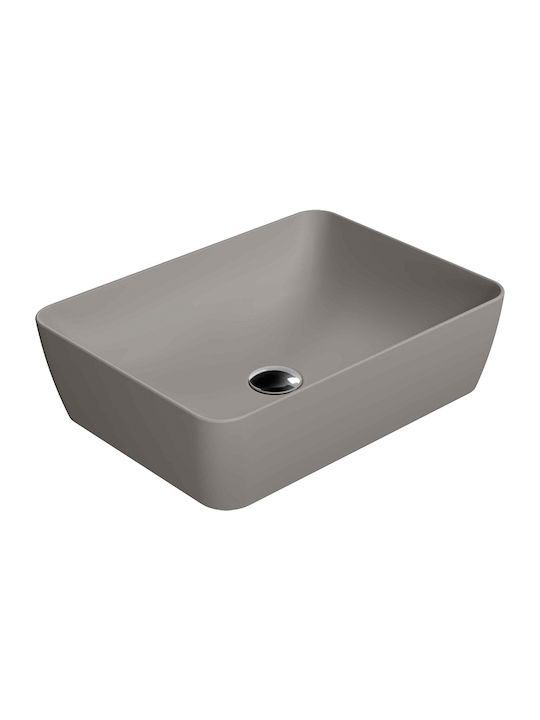 GSI Sand Countertop Sink Porțelan 50x38cm Tortora