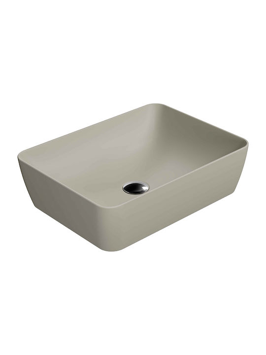 GSI Sand Countertop Sink Porțelan 50x38cm Creta