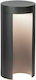 Zambelis Lights Outdoor Floor Lamp Small Post LED 12W with Warm White Light IP54 Black