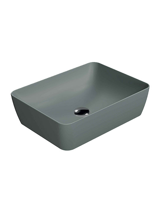 GSI Sand Vessel Sink Porcelain 50x38x14cm Agave